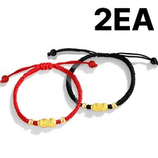 서온리 신기하게 재물 운 들어오는 끈 조절 비휴 팔찌 남녀 커플 세트