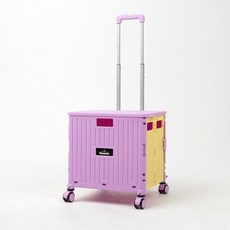 트렌드컨테이너 접이식 폴딩카트 4바퀴 특대형 65L, 1개