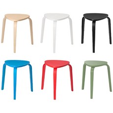 비카 KYRRE 쉬레 스툴/자작나무/의자/벤치/간이의자/인테리어스툴/협탁, 비카_블랙