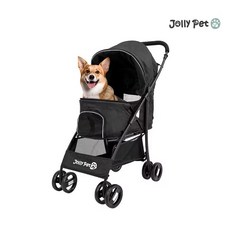 JollyPet Qbo輕便型寵物推車黑色, 1個, 黑色