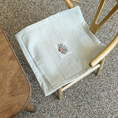 린넨 누빔 자수 차방석 얇은방석 홑겹방석 누비홑겹방석 좌석용