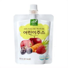 두레생협 맑은농장 어린이주스, 100ml, 20개