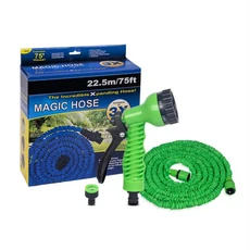 텔레스코픽 워터 파이프 세차 워터건 부동액 호스 정원 물주기 도구 고압 물주기 워터건 25FT-100FT, 07 Green 25FT