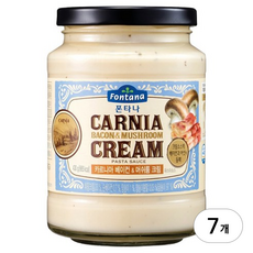 폰타나 카르니아 베이컨 앤 머쉬룸 크림 파스타 소스 430g, 7개