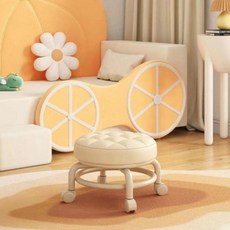 모던허니 360도 앉은뱅이 회전 바퀴달린 이동식 보조 의자, 아이보리