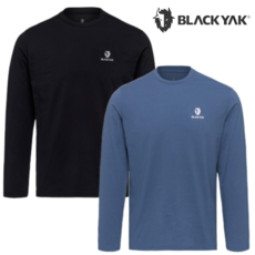[매장발송] 블랙야크 남녀공용 라운드 긴팔티 산뜻 착장 깔끔한 디자인 항균 기능 사계절 산행 일상 출근 운동 러닝 아웃도어 상의