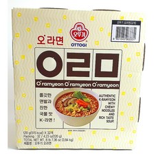 오뚜기 오라면 한박스 봉지면, 32개