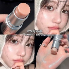 清透水光肌 偽素顏水光卧蠶修容提亮, 1個, 清透靈動高光棒 #102冰香檳