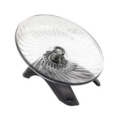 소라게 운동 휠 - 게 탱크 액세서리용 저소음 러닝 휠 - 게르빌 고슴도치용 소형 동물 휠, 블랙 &amp; 그레이