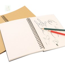 오몽숲 스케치 아트패드 50매 드로잉, 브라운+브라운