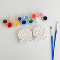 카네이션 석고방향제 DIY 채색 키트, 상자추가안함, 2개세트