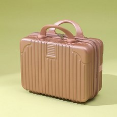 맞춤형 미니 여행가방 14인치 화장품 가방 기념품 가방 소형 여행가방 비밀번호 가방, 14 인치 다기능 화장품 케이스, 로즈 골드