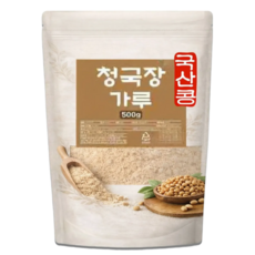 국산콩 청국장가루 100% 냄새안나는 국산 발효 청국장 분말, 1개, 500g