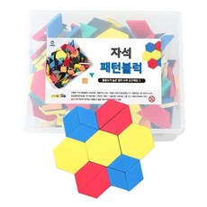 예비초1 수개념학습 도형만들기 패턴 자석블록/ 길이측정 집콕놀이 6세 7세 초등수학, 200피스, 1세트
