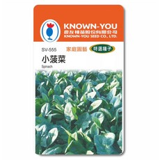 農友種苗 KNOWN-YOU 小菠菜種子 家庭園藝 特選種子, 1個