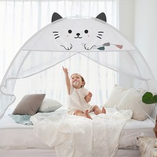 다샵 캐릭터 원터치 모기장, 큐티캣 화이트