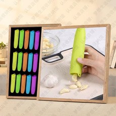 日本進口傢用手動剝蒜器 大蒜撥蒜頭去皮器 去皮搓蒜器 廚房剝蒜工具, 1個, 限時活動【已拼100W+】最後一天,至尊旗艦款：甄選硅膠【1個裝】秒剝蒜