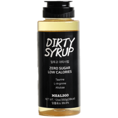 [밀투고] 더티시럽 저칼로리 제로슈가 알룰로스 타우린 아르기닌 함유 건강한 다이어트 시럽 대체당 소스, 350g, 1개