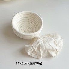 印尼越南歐式發酵籃越南藤編烘焙用具鄉村麪包圓形麪包籃, 1個, 如圖:圓形發酵籃13*6cm送布套
