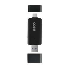 삼성 갤럭시 S21/22/23 플러스 울트라 C타입 USB 3.0 OTG 카드리더기 (PC겸용), 블랙, 1개