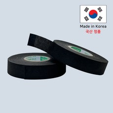 이음케이블 하네스 부직포 테이프 (2개입) 19mmX15M 국산 Fleece 점착테이프 차량용 소음 흡음 마찰음방지 배선정리 DIY, 2개