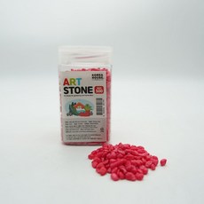 아트스톤 레드 500g 화단 어항 화분 조경 이쁜 돌, 1개, 500ml