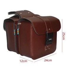 할리 스타일 가죽사이드백 오토바이 96 블랙 두꺼워진프리미엄 대형 레트로 리어백 바이크 버클백, 1, O. 0 갈색 비밀번호 잠금 버클 한 쌍