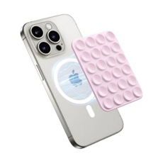 OCTOBUDDY 옥토버디 호환 강력 부착 맥세이프 뽁뽁이 실리콘 흡착패드, 1개, 핑크