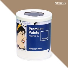 노루페인트 팬톤 실외 벽면 저광 페인트, 17-1320 Tannin, 1L, 1개