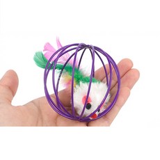 고양이 애완동물 운동 놀아주기 굴리기 쥐 감옥 장난감, 1