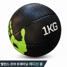 모티버 메디신볼, 1개, 1kg, 블랙