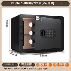 지구모든마켓 소형금고 가정용금고 현금보관함 가정용, 30cm 노블블랙 (조합식)