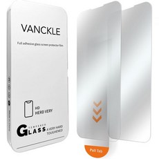 iPhone 호환13 Pro Max14 Plus 강화 유리 스크린 프로텍터 군용 등급 깨짐 방지 및 가장 긴 내구성 자동 먼지 제거 설치 상자 버블 프리 HD 클리어 간편한 2