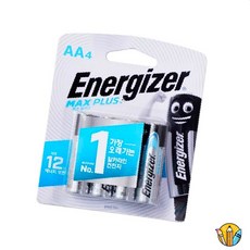 RS 에너자이저 AA건전지 4p 일회용건전지 생활용품, 1, 4