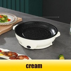 전기 프라이팬 멀티 전기팬 전골 구이 볶음 후라이팬 가정용 캠핑용 휴대용 다기능 붙지 않는 그릴 튀김 베이킹 로스트 팬 쿠커 스테이크 바베큐 요리 주방 도구 220V, 2) White - UK, 2)White