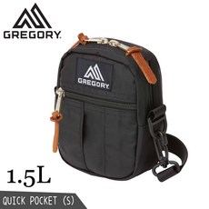 GREGORY QUICK POCKET (S) 斜背包 1.5L 黑色, 黑