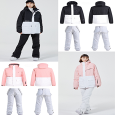 커플 남성 여성 방수 방풍 후드 스키복 보드복 방한복 세트 스키 보드 스키장 겨울 스포츠 눈 썰매장 스케이트 빅사이즈 대형 소형