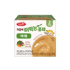 베베스트 처음에 떠먹는 퓨레, 야채, 160g, 1개