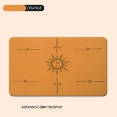 미니 플랫 지원 매트 미끄럼 폴리우레탄 고무 요가 40X60CM 반전 균형 피트니스 두께 5mm, 03 Orange