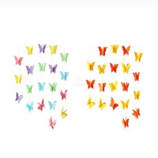 두두쇼핑몰샵 나비장식 가랜드, 무지개