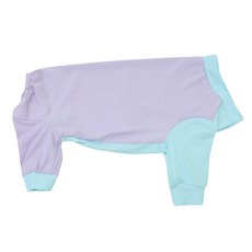 강아지옷 여름 안티버그 배색 쿨 올인원(수컷용)중형견 대형견, 퍼플, 1개