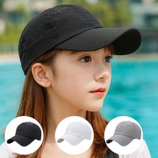 모큐어 스포티 메쉬 볼캡 워터파크 물놀이 수영장 매쉬 모자, 1개, 블랙