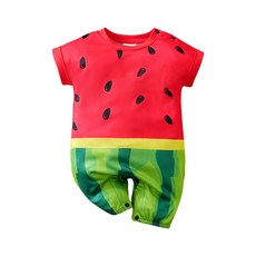 雪倫小舖 短袖包屁衣 寶寶短袖連身衣 爬服 透氣童裝 嬰兒服 外出爬服