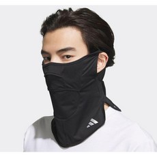 아디다스 남녀공용 자외선 차단 쿨마스크 쿨스카프 골프 자전거 등산 목토시, HT5742 블랙, M, 1개