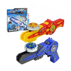 手拉陀螺劍(可變手槍) 省力型 附發光螺陀*2, 1個, 紅黃色, 紅黃色