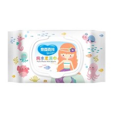 奈森克林 夢幻人魚純水柔濕巾30抽(附蓋), 1個, 1g, 30張