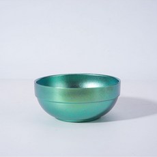 樂購 純鈦碗勺套裝：中式彩色勺、結晶冰花勺，輕便抑菌鈦飯碗，家用便攜, 綠色, 1個