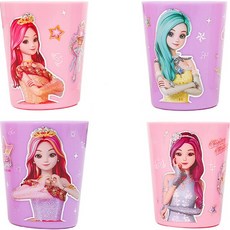 시크릿쥬쥬 아동용 요술봉 컵 PP113 4종 세트, SOFT MIXED COLOR, 1세트, 150ml