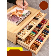 화구박스 이젤 미술용품 입시 정리함 화통 서랍 4단, 1개