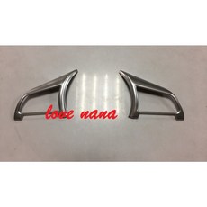 娜娜汽車 日產 B18 2020 SENTRA 專用方向盤邊框, 銀色(2件組)